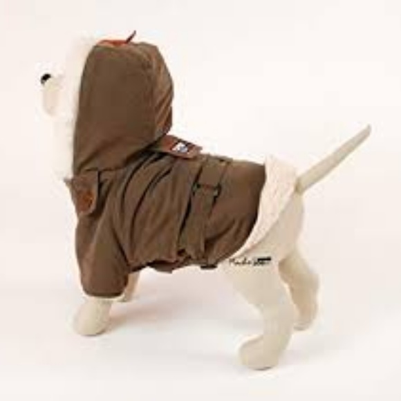 Dogrich Accessories - SOLD NWT Siberian Winter Dog Coat Jacket Brown 10"